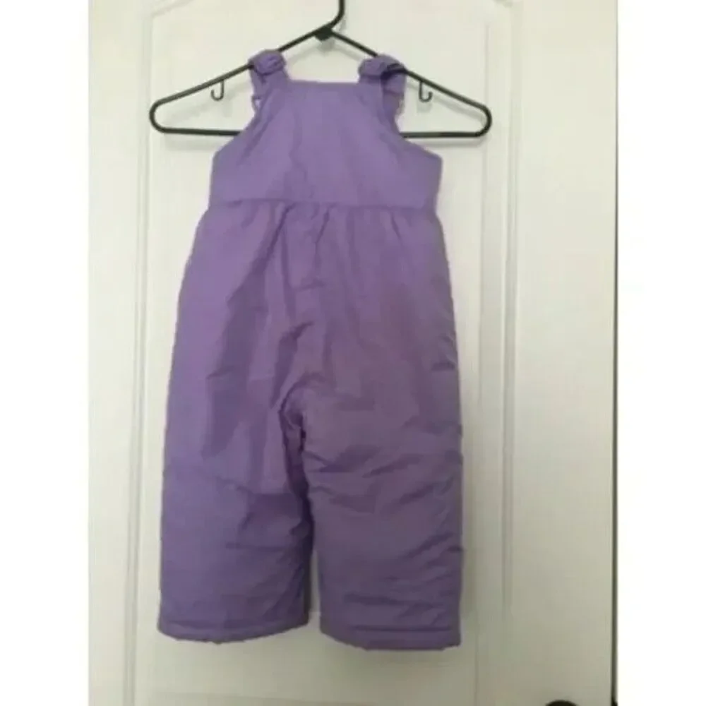 ZeroXPosur Baby Toddler Girls Lined Snow Suit Bib Pants Size 24 Months